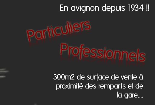 Particuliers et professionnels : venez découvrir notre espace de vente sur avignon spécialisé en prêt à porter, linge de maison, mercerie, loisirs créatifs, layette, bonnetterie, sous vêtements femme et homme, habit de travail spécialisés, chapellerie, chapeux, ceintures, maroquinerie, costumes et habits de cérémonie, le tout sur avignon, à proximité des remparts et de la gare...